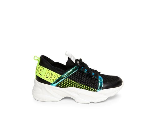 Steve Madden Women's Black Multi Apex Sneakers | Steve Madden In Lebanon