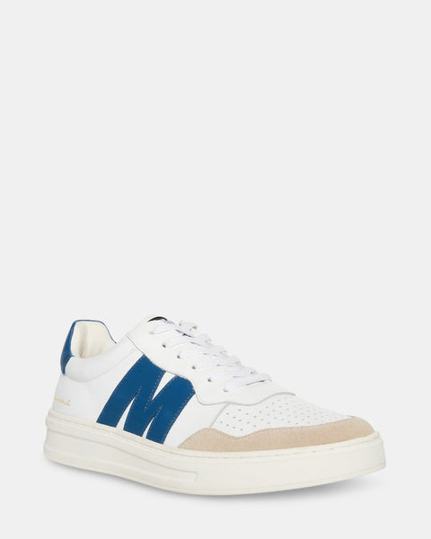 Steve Madden Men's White Leather Markouse Sneakers |Steve Madden In Lebanon
