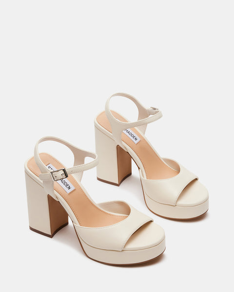 Steve Madden Women's Bone Amy Heeled Sandals | Steve Madden In Lebanon