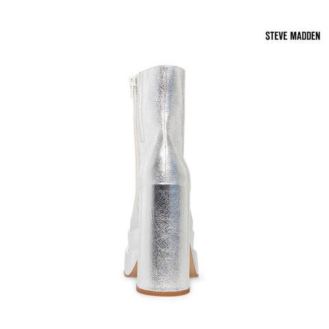 Steve Madden Women's Silver Cobra Synthetic Heeled  Boots |Steve Madden in Lebanon