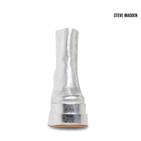 Steve Madden Women's Silver Cobra Synthetic Heeled  Boots |Steve Madden in Lebanon