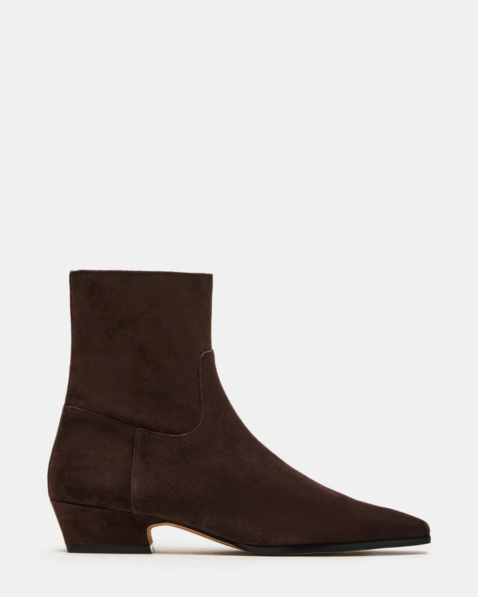 Steve Madden Women's Brown Suede Dusty Ankle Boots