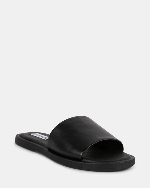 Steve Madden Women's Black Leather Kaya Slipper | Steve Madden In Lebanon