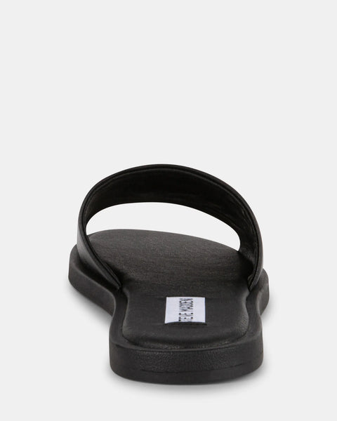 Steve Madden Women's Black Leather Kaya Slipper | Steve Madden In Lebanon