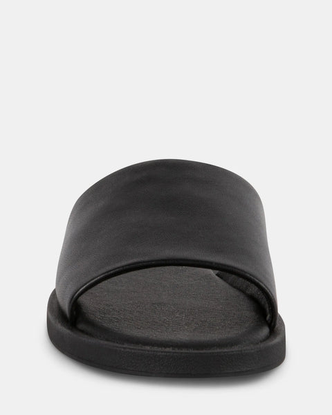 Steve Madden Women's Black Leather Kaya Slipper | Steve Madden In Lebanon