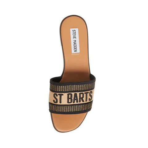 Steve Madden Women's Black & Beige Knox Slippers | Steve Madden In Lebanon