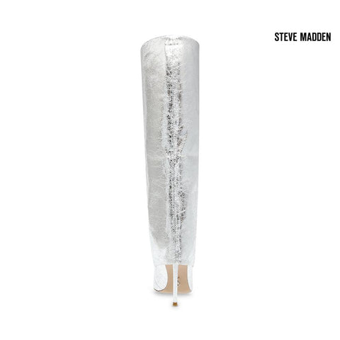 Steve Madden Women's Silver Krafty Synthetic Knee Boots  |Steve Madden in Lebanon