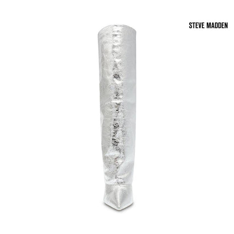 Steve Madden Women's Silver Krafty Synthetic Knee Boots  |Steve Madden in Lebanon