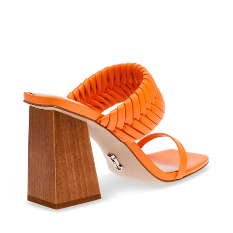 Steve Madden Women's Orange Synthetic Raver Heeled Sandal |Steve Madden In Lebanon