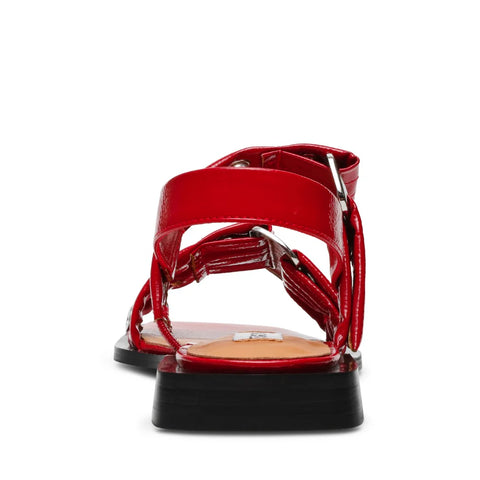 Steve Madden Women's Red Saria Sandal | Steve Madden In Lebanon