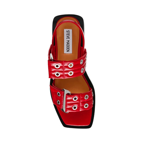 Steve Madden Women's Red Saria Sandal | Steve Madden In Lebanon