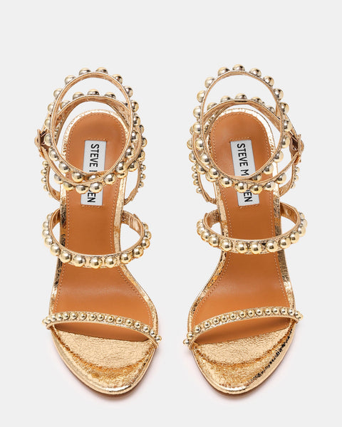 Steve Madden Women's Gold Multi Teena Sandals | Steve Madden In Lebanon