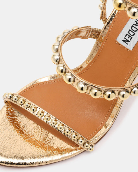 Steve Madden Women's Gold Multi Teena Sandals | Steve Madden In Lebanon