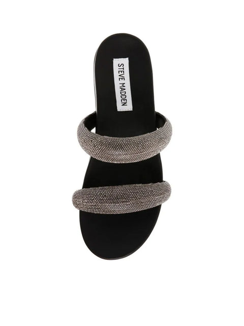 Steve Madden Women's Black Rhinestone Tracer-T Slipper | Steve Madden In Lebanon