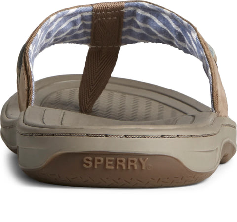 Sperry Men's Tan Baitfish Thong Leather Slipper | Sperry In Lebanon