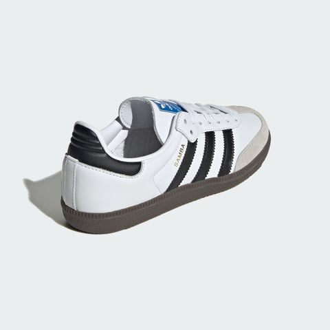 Adidas Women's White & Black Samba OG J Sneakers |Adidas In Lebanon