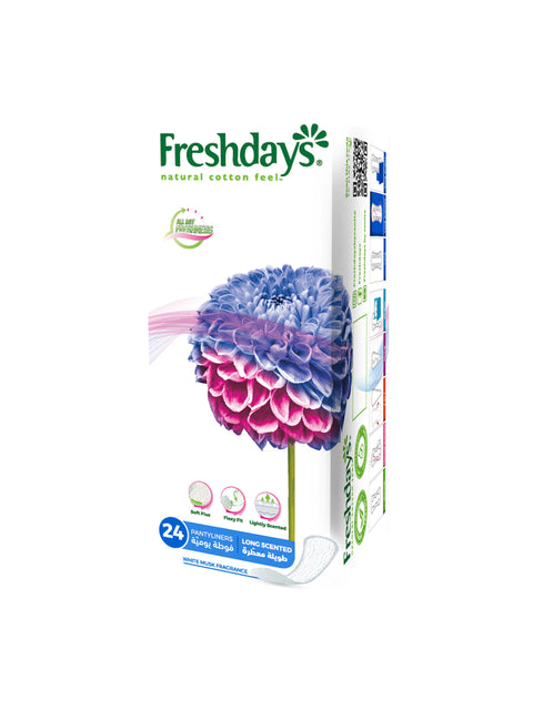 Freshdays Daily Scented Long Pantyliners 24 pcs | Freshdays In Lebanon