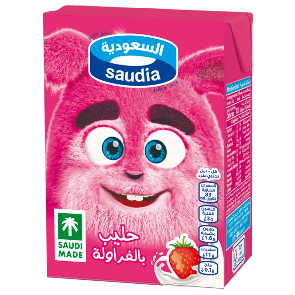 Saudia Strawberry Milk 200ml | Saudia In Lebanon