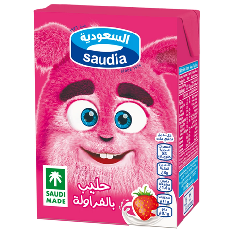Saudia Strawberry Milk 200ml | Saudia In Lebanon