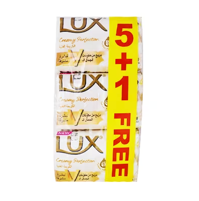 Lux Bar Creamy Perf Soap 5+1 Free  6x115g