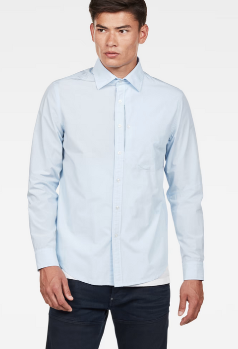 G-Star Raw Men's Light Blue Shirt LMR116 FA176 shr