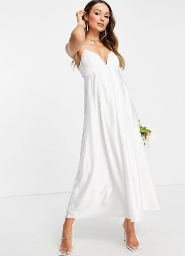 ASOS Edition Women's White Dress  AMF2365 (SHR)