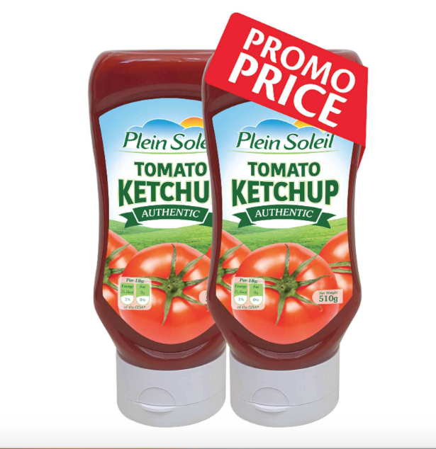 Plein Soleil Tomato Ketchup 510g *2 (Promo Price) | Plein Soleil In Lebanon