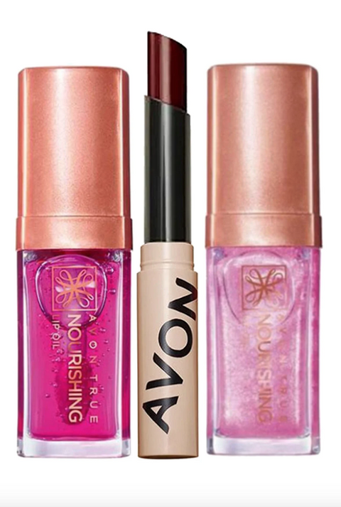 Avon Women's True Nourishing Double Lip Oil and Plum Tinted Lip Balm Pack (AV16)