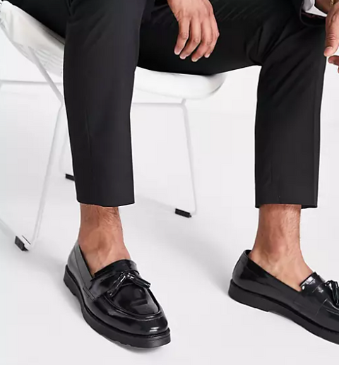 ASOS Design Men's Black Casual Shoes ANS378(SHOES 27,39,56) shr