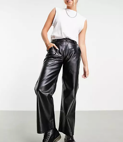 Reclaimed Vintage  Women's Black Trouser ANF467 (LR70)(zone 5)
