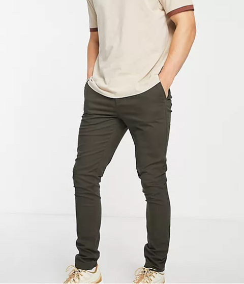 Asos Design Men's Khaki Trouser ANF524 (LR60) shr