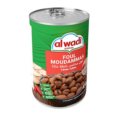 Al Wadi Al Akhdar Foul Moudammas Hot Recipe 400GR