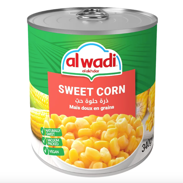 Al Wadi Al Akhdar Sweet Corn 340g | Al Wadi Al Akhdar In Lebanon