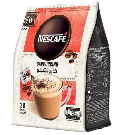 Nescafe Cappuccino Foamy Coffee Mix Choco Sprinkles 20x19.3g