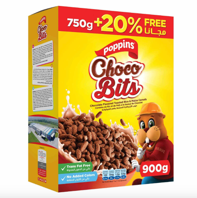 Poppins Choco Bits 750g+20%| Poppins In Lebanon