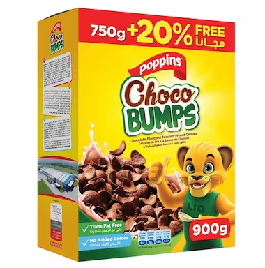 Poppins Choco Bumps 750g+20% Free