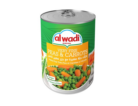 Al Wadi Al Akhdar Very Fine Peas & Carrots 800g