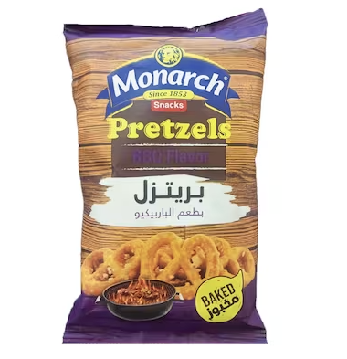 Monarch Pretzels  BBQ Flavor 30g