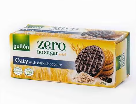 Gullon Zero Oat Biscuits with Dark Chocolate Sugar Free 275g