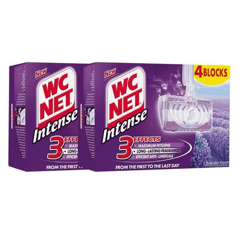 WC Net Blocks Violet Rim Block Toilet Cleaner 4pcs Pack of 2 (25%Off)
