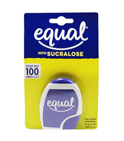 Equal Tabs Sucralose 100 Tablets