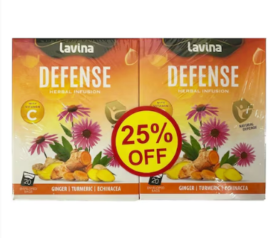 Lavina Herbal Infusion Defense Tea 2X20S (25% Off)