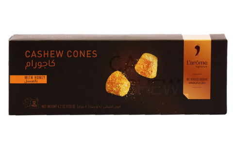 L'arome Cashew Cones With Honey 120g