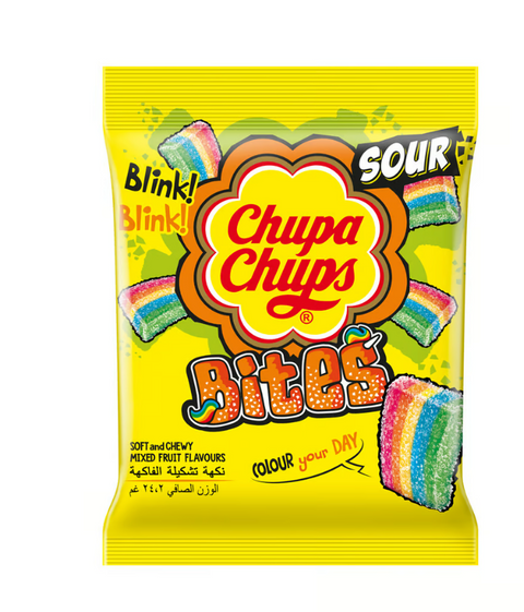 Chupa Chups Sour Bites Mixed Fruit Jellies 24.2g | Chupa Chups In Lebanon