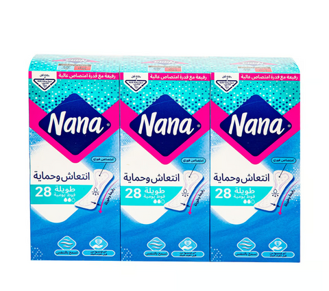 Nana Dailies Fresh & Protect Long Liners 28 Pads 2+1 Free