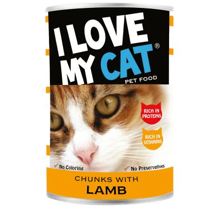 I Love My Cat Lamb Chunks Cats' Food 400g | I Love My Cat In Lebanon
