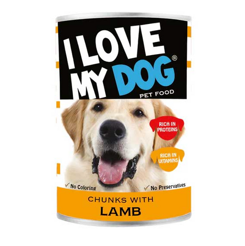 I Love My Dog Lamb Chunks Dog Food 400g