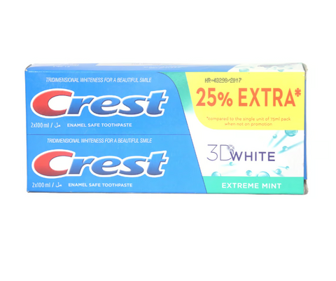 Crest 3D White Extreme Mint 2X100ML