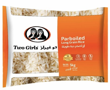 Two Girls Parboiled Long Grain Rice 5kg |Two Girls  In Lebanon