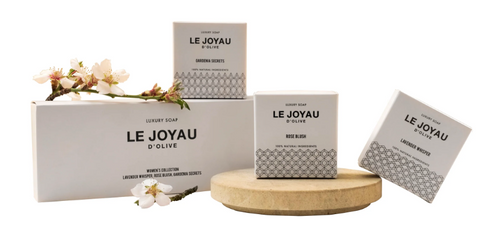 Le Joyau D'Olive Women's Collection Lavender Whisper, Rose Blush, Gardenia Secrets 300g